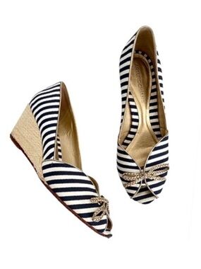 Arturo Chiang Peep Toe Wedge Heels